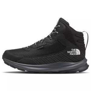 The North Face Youth Waterproof Black and White Hiking Boots